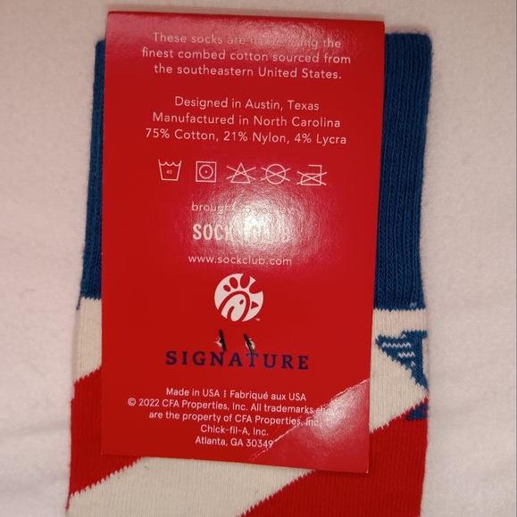 🆕Chic-Fil-A Socks Unisex Women's 8-11 ---2 Pairs - Picture 9 of 12